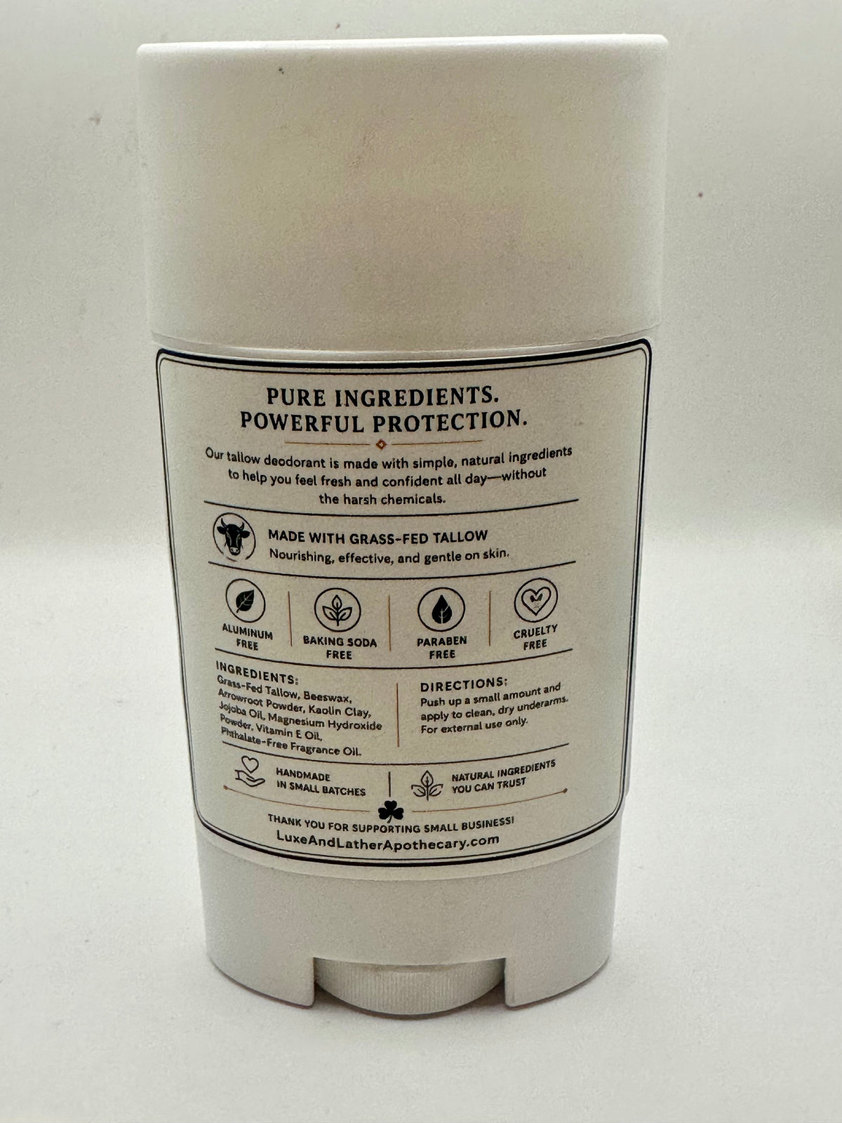 Tallow Deodorant – Irish Spring – 2.5 oz.